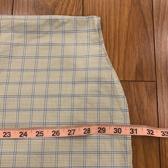 Ermenegildo Zegna Beige Blue Checked Button Up Shirt - Picture 10 of 13